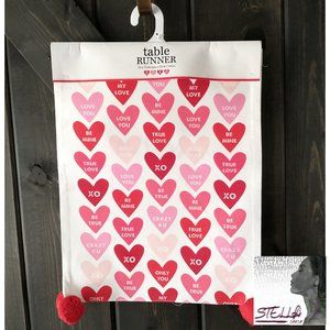 DII Valentine's Day Conversation Hearts Table Runner